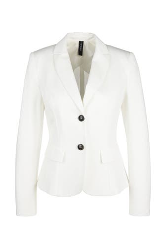 MARC CAIN Jersey-Blazer weiß
