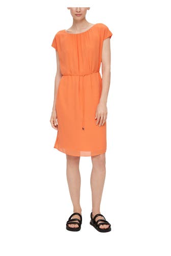 S.OLIVER BLACK LABEL Midikleid orange