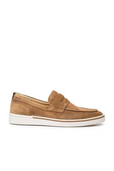 FLORIS VAN BOMMEL Slipper 'Bora' hellbraun Wide Fit