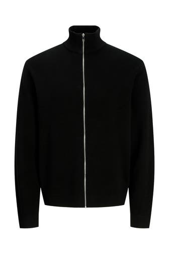 JACK & JONES Strickjacke schwarz