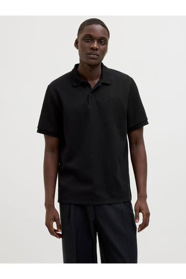 JACK & JONES Polo-Shirt schwarz