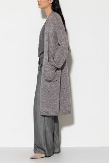 LUISA CERANO Strickjacke silber