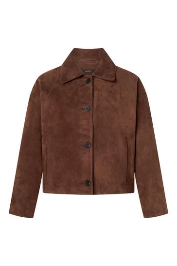 WINDSOR. Leder-Blazer braun