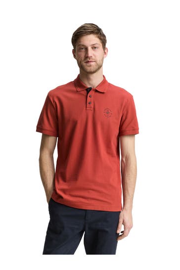 TOM TAILOR Polo-Shirt terracotta​