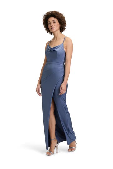 VERA MONT Abendkleid graublau