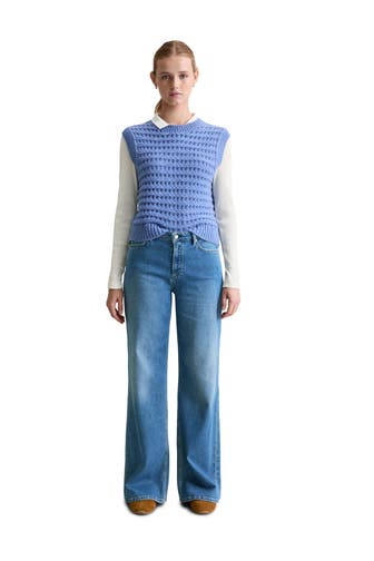 MARC O'POLO DENIM Pullunder hellblau