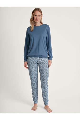 CALIDA Pyjama gemustert