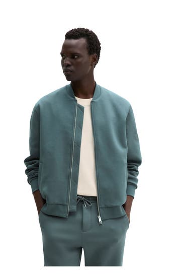 MARC O'POLO Sweatjacke smaragdgrün