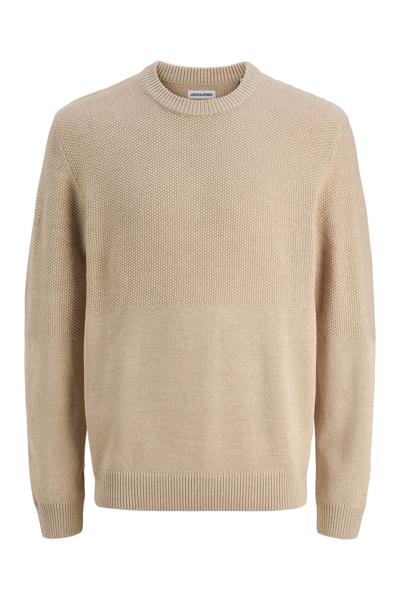 JACK & JONES Strickpullover 'Carl' beige, Bild 1