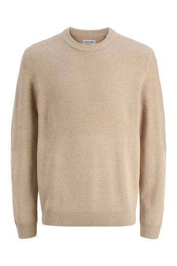 JACK & JONES Strickpullover 'Carl' beige