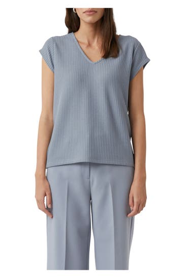 COMMA, Strickshirt graublau