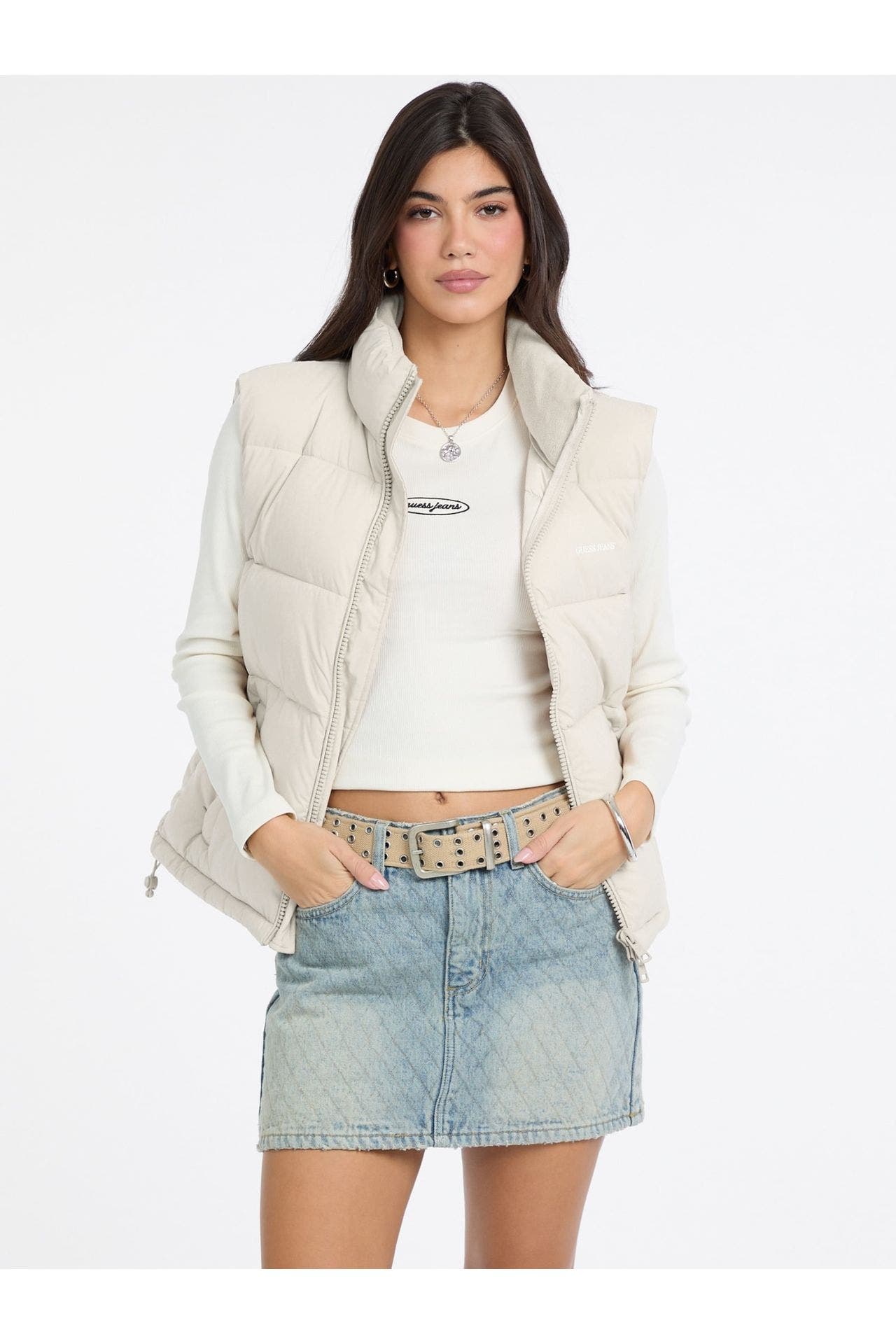 GUESS Steppweste creme, Bild 1