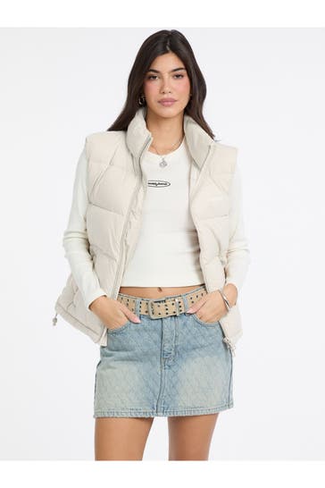 GUESS Steppweste creme
