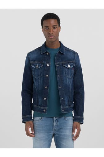 REPLAY Jeansjacke dunkelblau