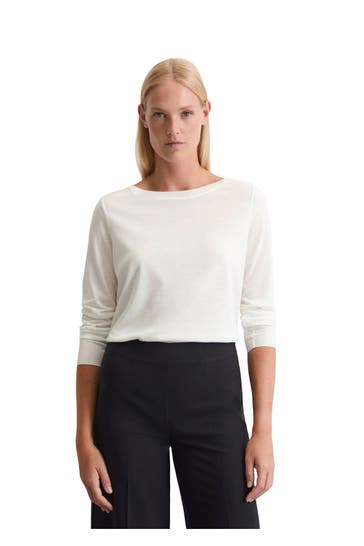 MARC O'POLO Longsleeve weiß