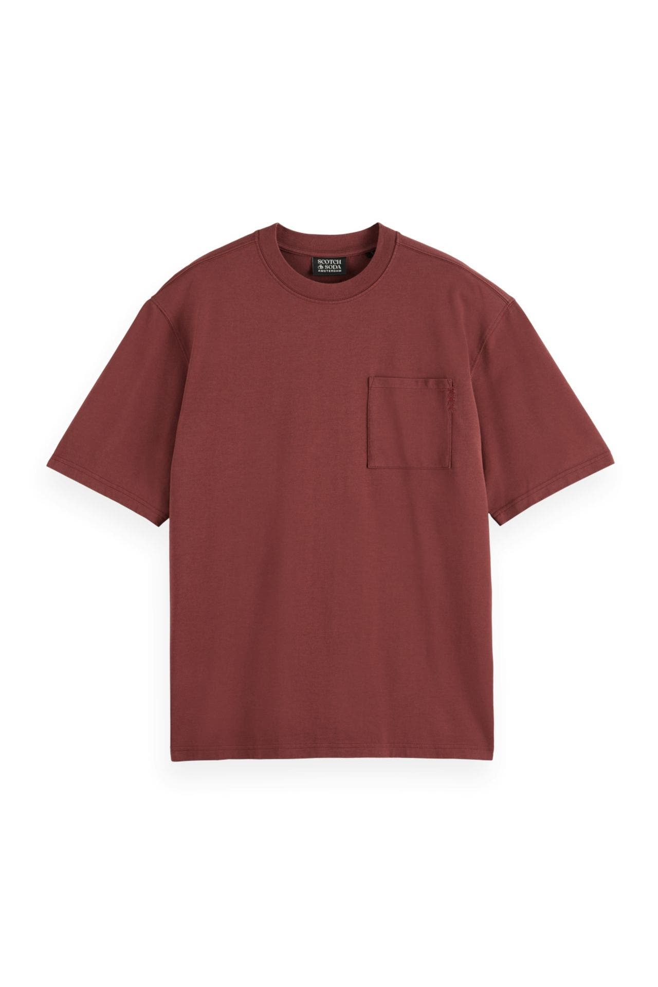 SCOTCH & SODA T-Shirt burgunder oversize, Bild 1