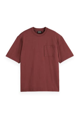 SCOTCH & SODA T-Shirt burgunder oversize