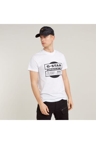 G-STAR T-Shirt weiß