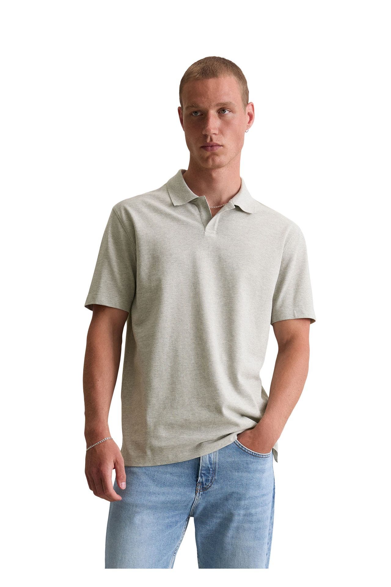MARC O'POLO DENIM Polo-Shirt hellgrau, Bild 1