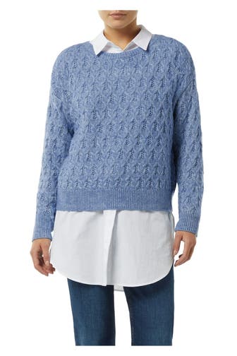 COMMA, Strickpullover blau