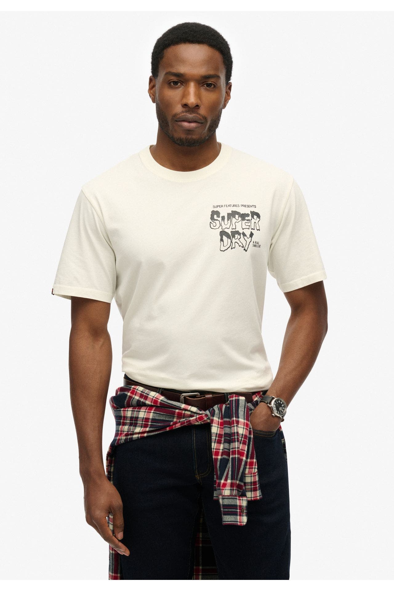 SUPERDRY T-Shirt 'B-Movie Graphic' offwhite, Bild 1