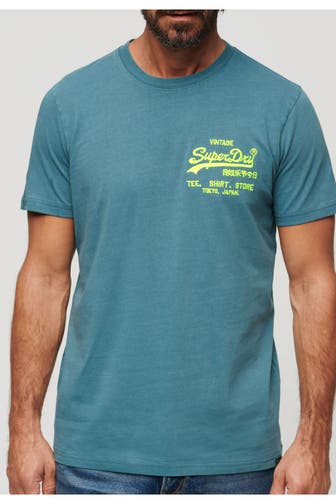 SUPERDRY T-Shirt smaragdgrün