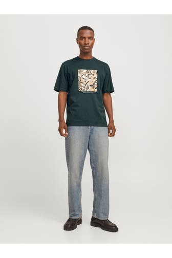 JACK & JONES T-Shirt graugrün
