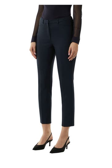 COMMA, Stoffhose dunkelblau