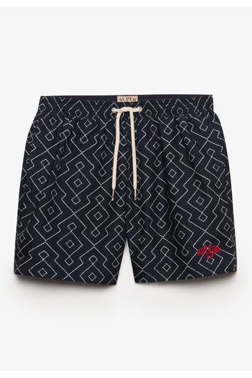 SUPERDRY Badeshorts mehrfarbig