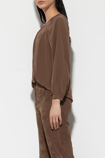 LUISA CERANO Blusenshirt braun