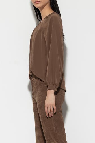 LUISA CERANO Blusenshirt braun