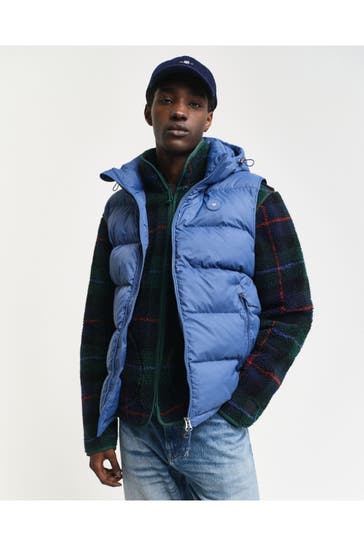 GANT Blue quilted waistcoat
