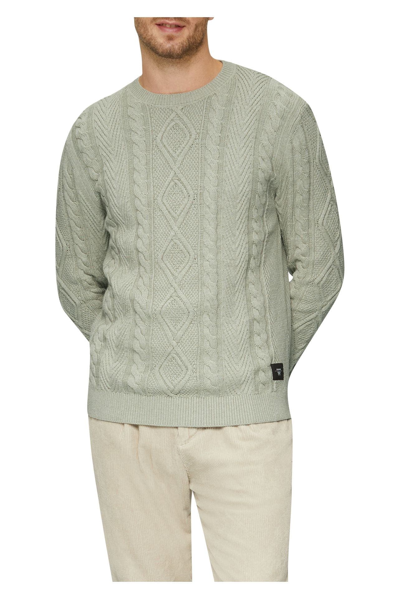 S.OLIVER Strickpullover graugrün, Bild 1