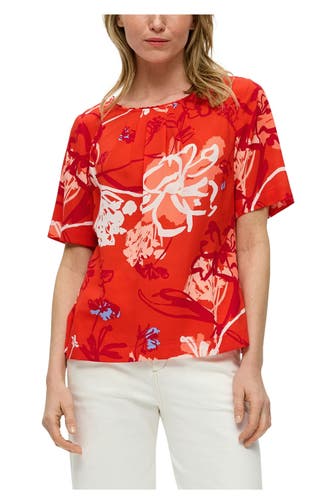 S.OLIVER BLACK LABEL Blusenshirt gemustert