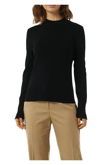 COMMA, Strickpullover schwarz