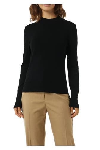 COMMA, Strickpullover schwarz