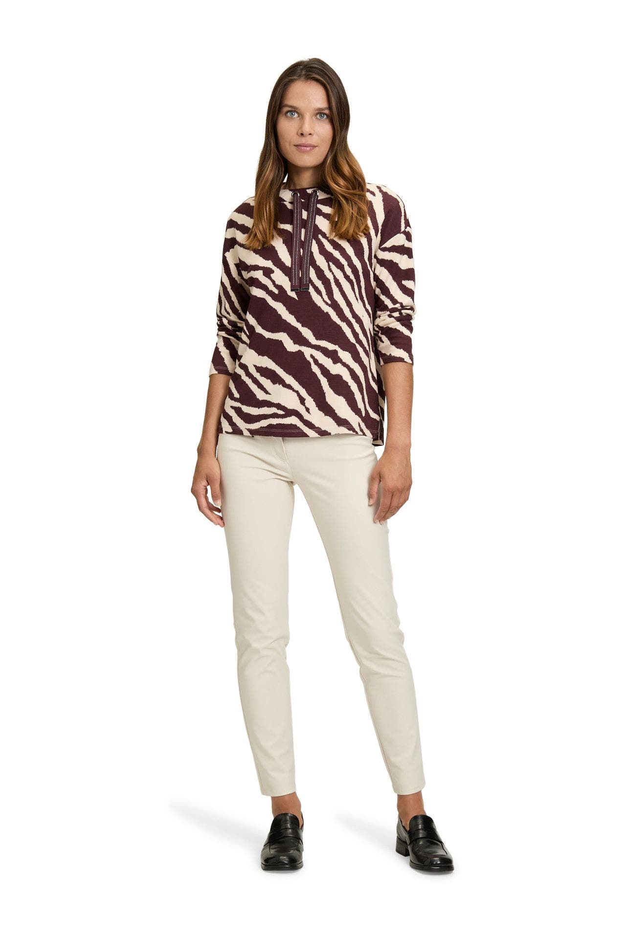 BETTY BARCLAY Sweatshirt lila gemustert, Bild 1