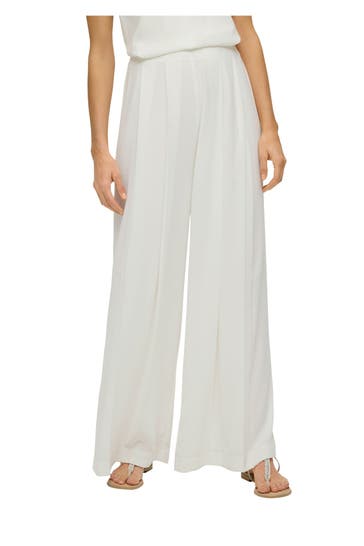 S.OLIVER BLACK LABEL Palazzo-Hose weiß