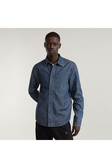 G-STAR Jeanshemd graublau Regular Fit