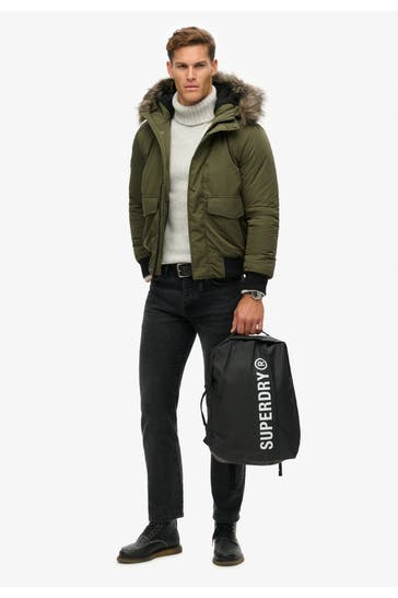 SUPERDRY Rucksack schwarz