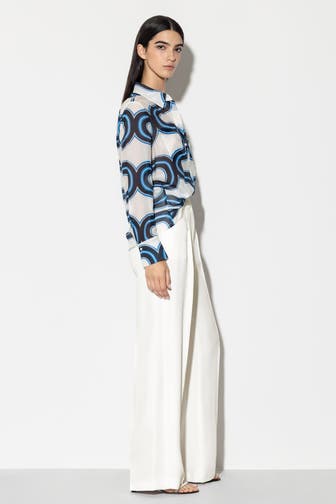 LUISA CERANO Stoffhose weiß