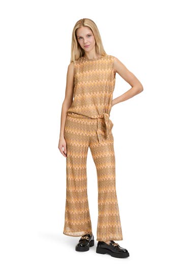 CARTOON Stricktop gemustert