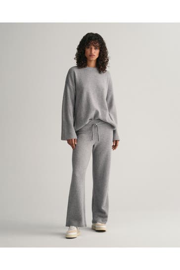 GANT Strickhose hellgrau