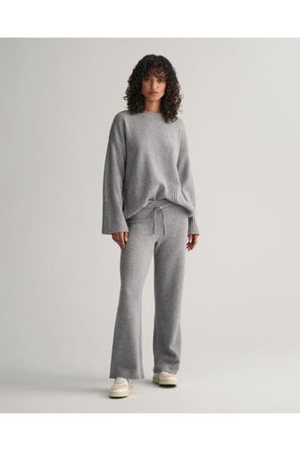 GANT Strickhose hellgrau