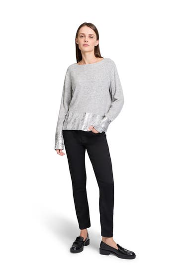 BETTY & CO Strickpullover grau