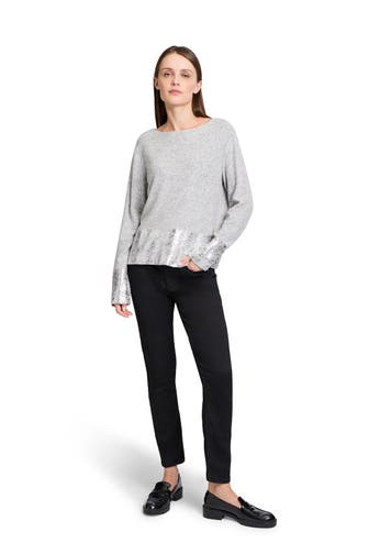 BETTY & CO Strickpullover grau