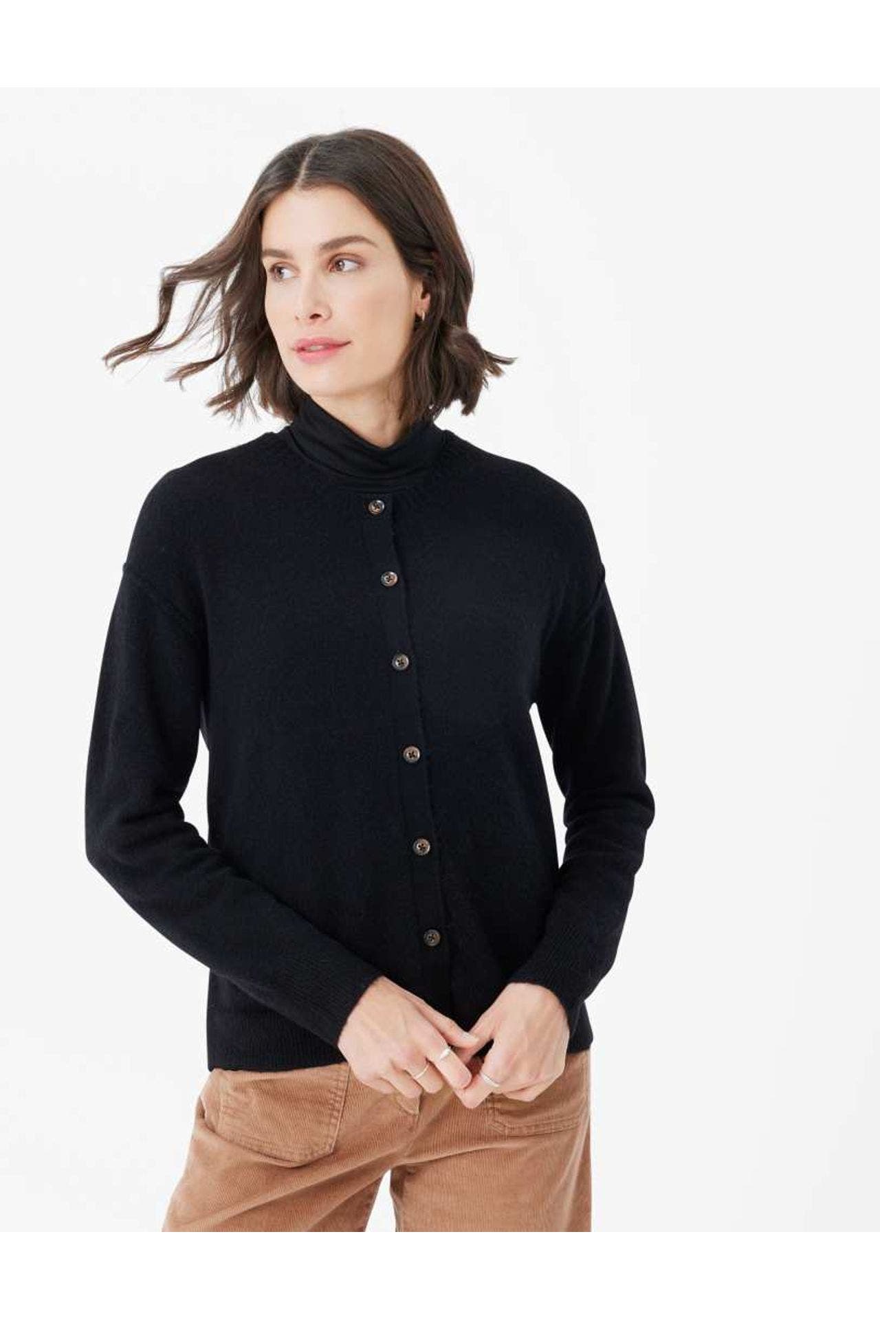 BRAX Wollmix-Cardigan 'Alicia' schwarz, Bild 1