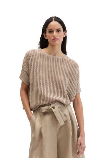 MARC O'POLO Strickshirt beige