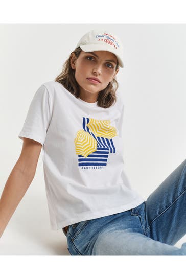 GANT T-Shirt weiß