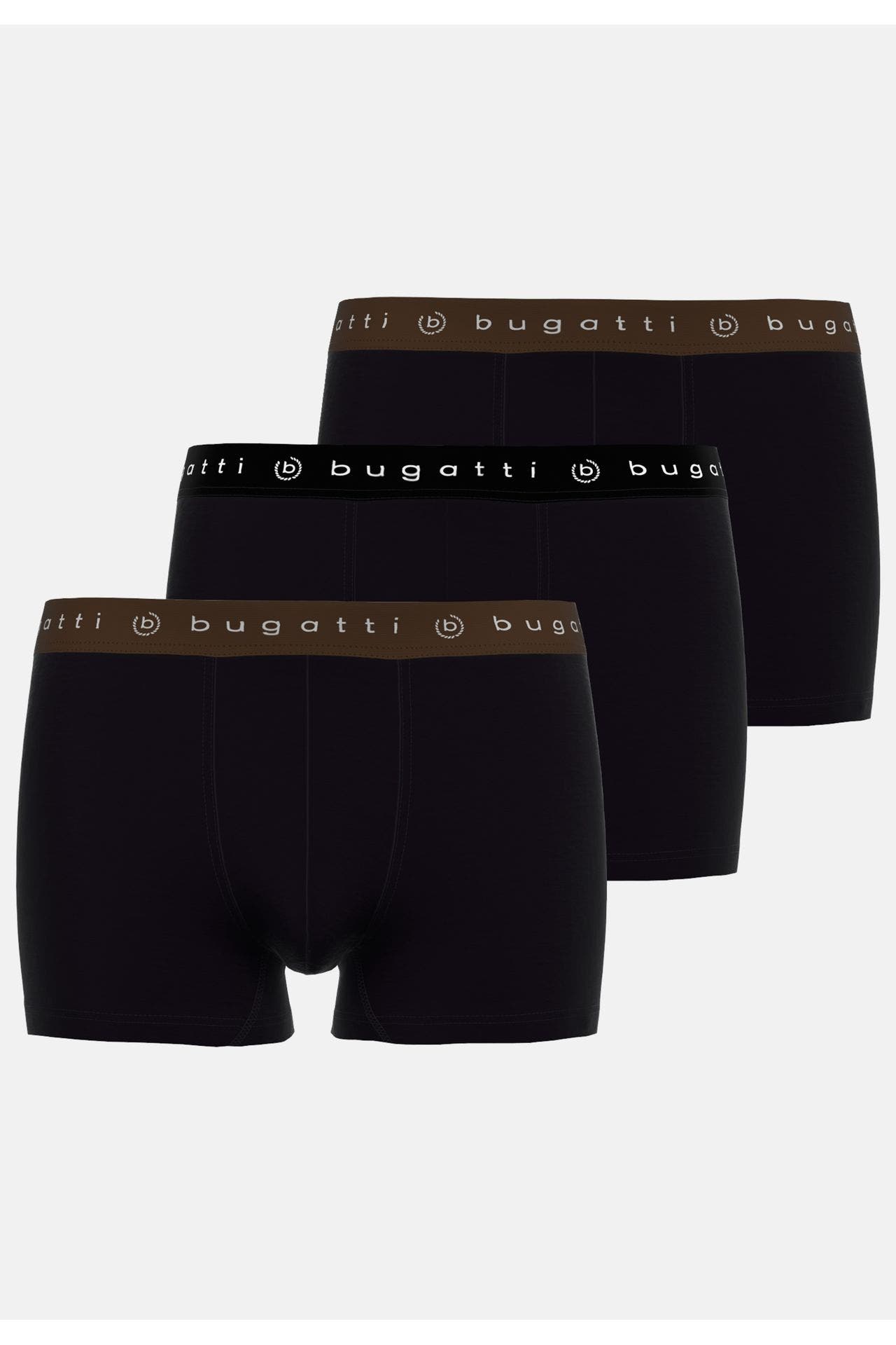 BUGATTI 3er-Pack Boxer Trunks schwarz, Bild 1